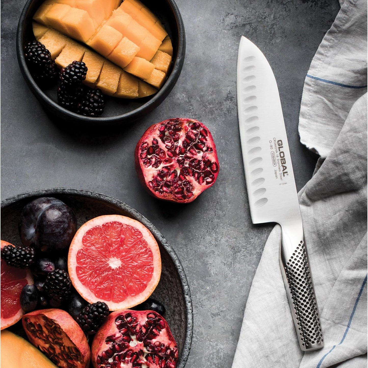 Global 7" Hollow Ground Santoku Knife