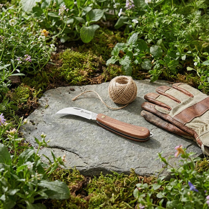 Professional Pruning & Grafting Knife - 3.5 Inch Sharp Stainless Steel Blade, Gardening, Budding, Mushroom Harvesting & Outdoor Use (model-E)
