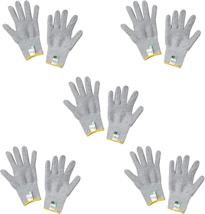 Cut Resistant Glove - High Performance Level 5 Protection for Kitchen Cutting, Food Grade Safety Gloves for Cutting (Small, 10 Pair Stand Gloves)
