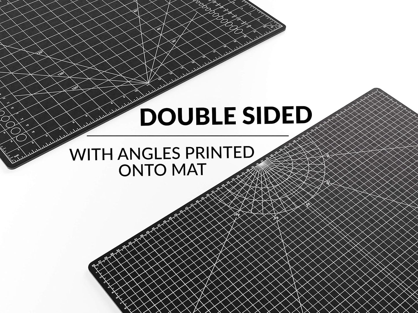 XNM Premium Self Healing Cutting Mat - 8 Inches by 11 inches - A4, 3 Layer Quality PVC Construction - Dual Sided, Imperial and Metric Grid Lines - Perfect for Cutting, Sewing, and Crafts