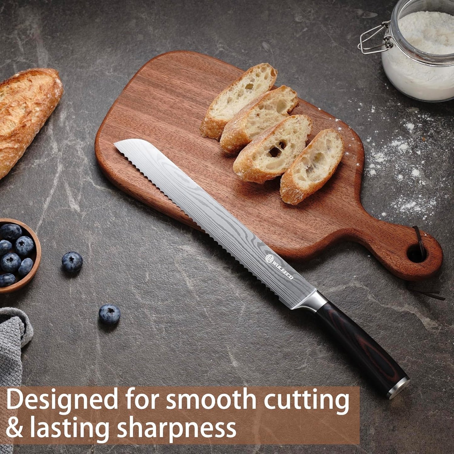 Utility Knife, 5 Inch Chef Knife, Ultra Sharp Kitchen Knife with High Carbon Stainless Steel Blade, Multipurpose Kitchen Knife with Ergonomic Pakkawood Handle and Gift Box