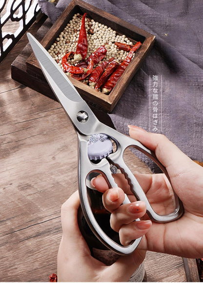Jasni 100% Full Stainless Steel separable Sharp Powerful Kitchen Scissors Multi-Purpose Heavy Duty Dishwasher Safe Food Scissors Kitchen Shears for Chicken Poultry bone