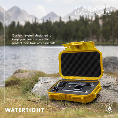 Evergreen 56 Waterproof Dry Box Protective Case with Pick & Pluck Foam - Travel Safe/Mil Spec/USA Made - for Cameras, Phones, Camping, Fishing, Hiking, Water Sports, Knives, Survival (Green)