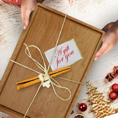 Casual Home Delice Rectangle Juice Drip Groove Cutting Board 15.5"Wx11"Dx0.75"H, Walnut