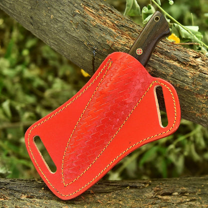 Fixed Blade Hunting Forged Tracker Knife - 8 Inches Carbon Steel Razor Sharp Blade Full Tang Bushcraft Knives with Premium Leather Belt Sheath. Used For Hunting Outdoor Camping, Hiking, Skining Knife.