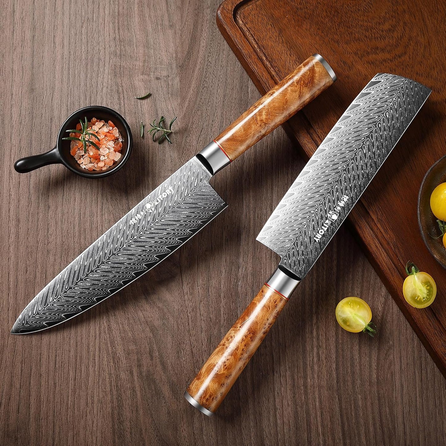 Damascus Paring Knife 3.5”, Peeler for Fruit, 73 Layers Damascus Steel Small fruit Knife with 10Cr15CoMoV Cutting Core, White Shadow Wood Handle, for Home & Restaurant, 2026 Gift