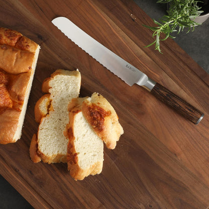 Babish 8-Inch Bread Knife – High-Carbon 1.4116 German Steel Kitchen Knife – Professional Serrated Cutlery for Slicing Bread and Baked Goods