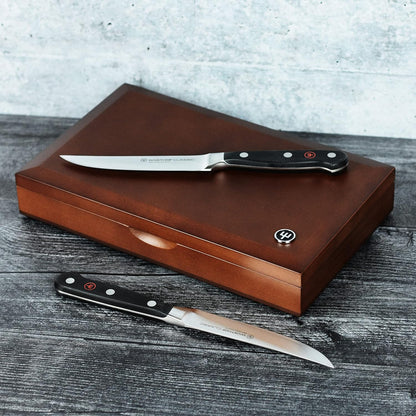 Wusthof Classic Steak Knife Set with Wood Case (6 Piece)