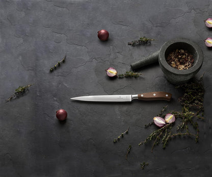 Victorinox Grand Maitre Paring Knife - Premium Cooking Knife for Kitchen Accessories - Perfect for Cutting Fruit, Vegetables & Meat - Wooden Handle, 4"