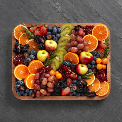 Farberware Build-A-Board Bamboo Cutting Board with Single Storage Compartment, Clear Locking Lid, Black Handles, Perfect for Charcuterie & Snacks