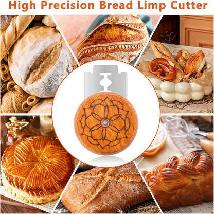 UFO Bread Lame Cutter for Homemade Sourdough,Bread Scorer Tool for Sourdough with 5 Blades and Storage Cover,Slashing Tool Bread Cutting Knife for Artisan Bread and Baguette Makers,Circle
