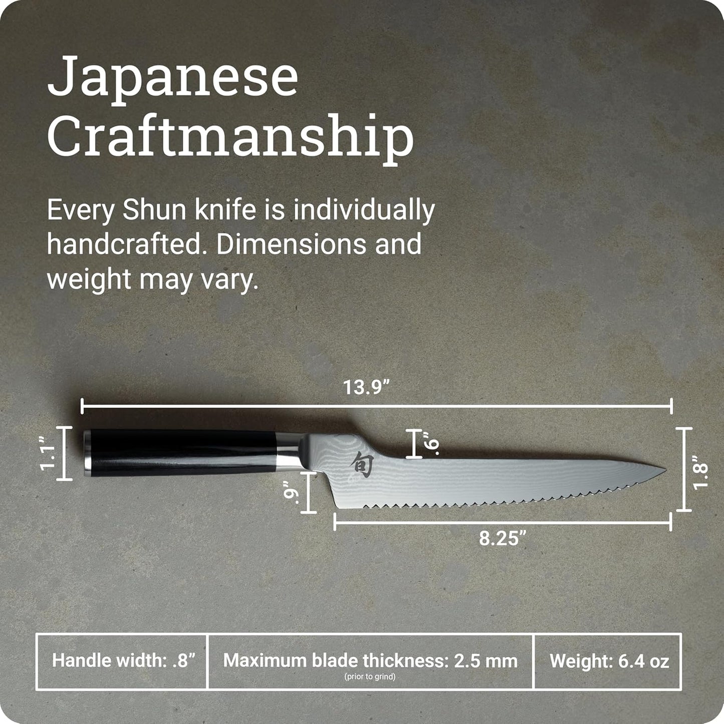 Shun Classic 8 1/4" Offset Bread Knife