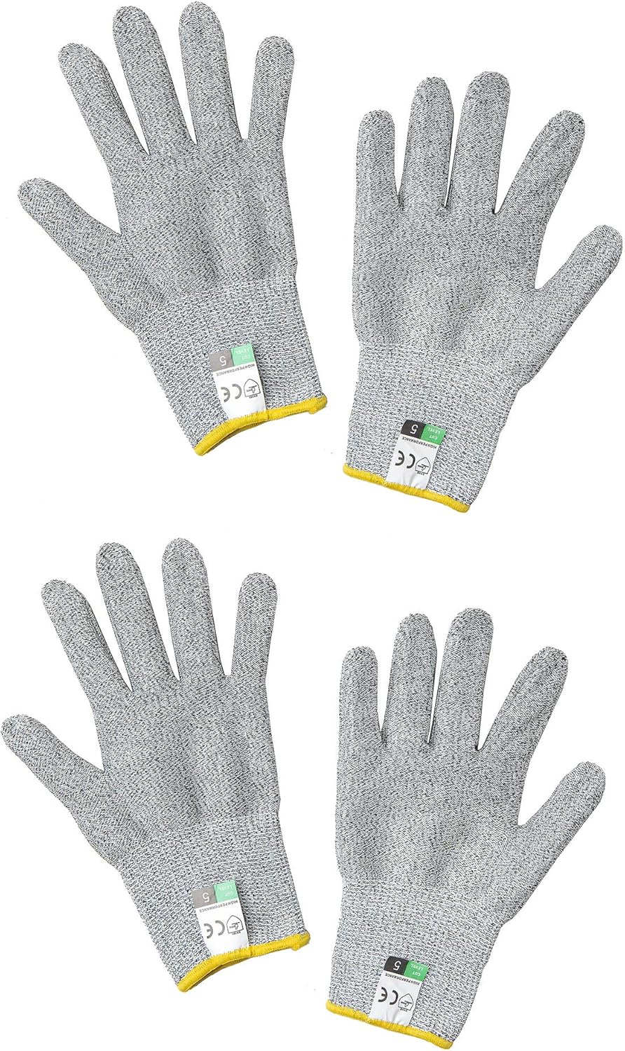 Cut Resistant Glove - High Performance Level 5 Protection for Kitchen Cutting, Food Grade Safety Gloves for Cutting (Small, 10 Pair Stand Gloves)