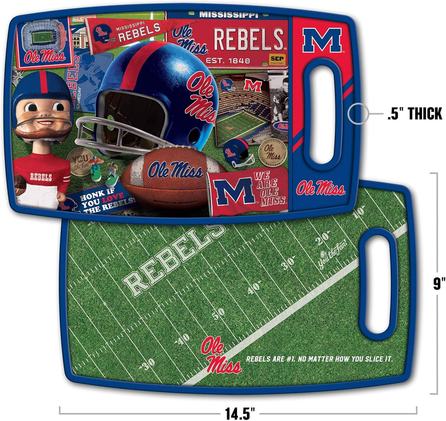 YouTheFan NCAA Retro Series Cutting Board - Colors B