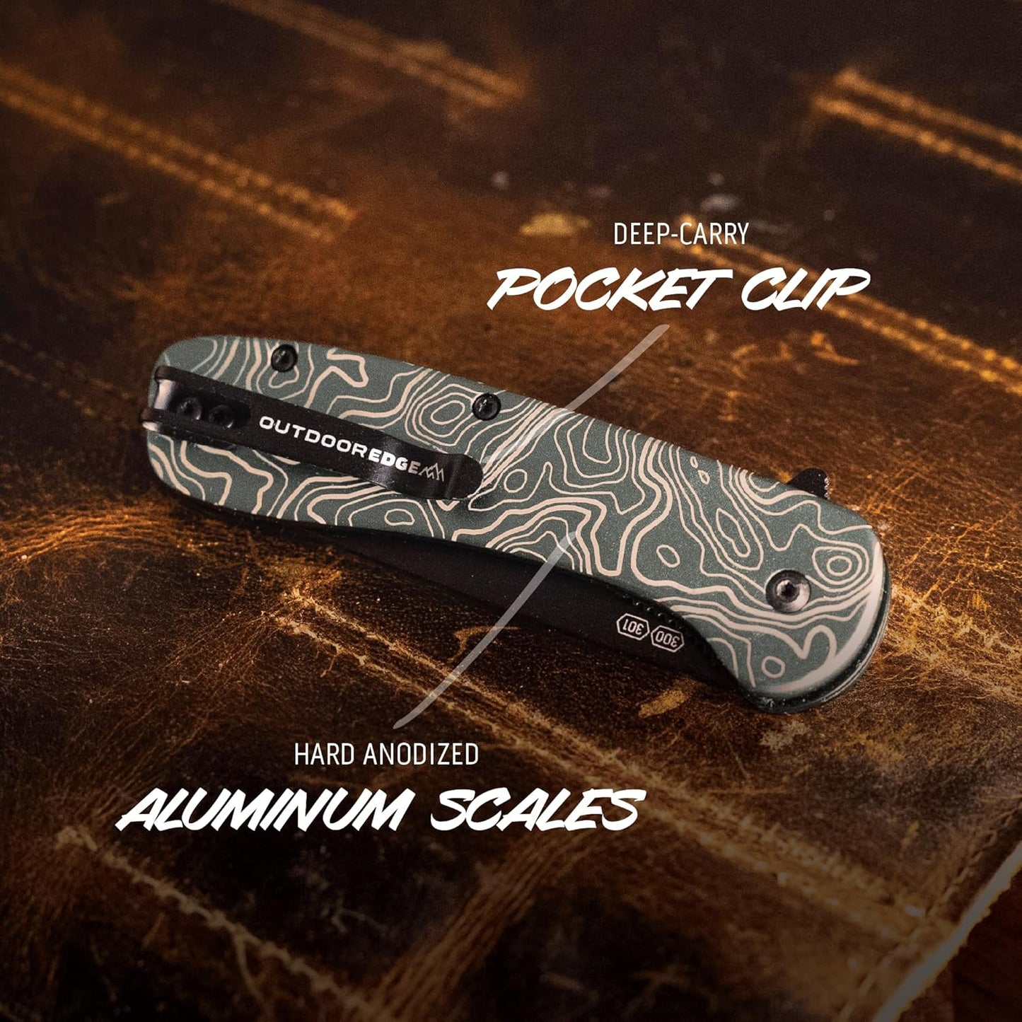OUTDOOR EDGE RAZOR VX1 | Replaceable Blade EDC Folding Pocket Knife | 3" Stainless Blade, Gray Anodized Aluminum Handle, Reversible Pocket Clip | Outdoor, Camping, Survival, Utility