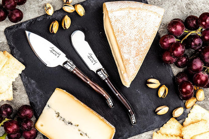 Laguiole Style de Vie Cheese Knife Set - Premium Line Cheese Knives Set with Charcuterie Board - Dishwasher Safe - Premium Tableware