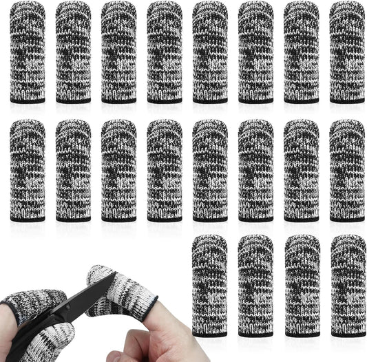 High Protection Finger Sleeves - Non-Slip Breathable Cut Proof Guards for Chefs Sculptors Gardening
