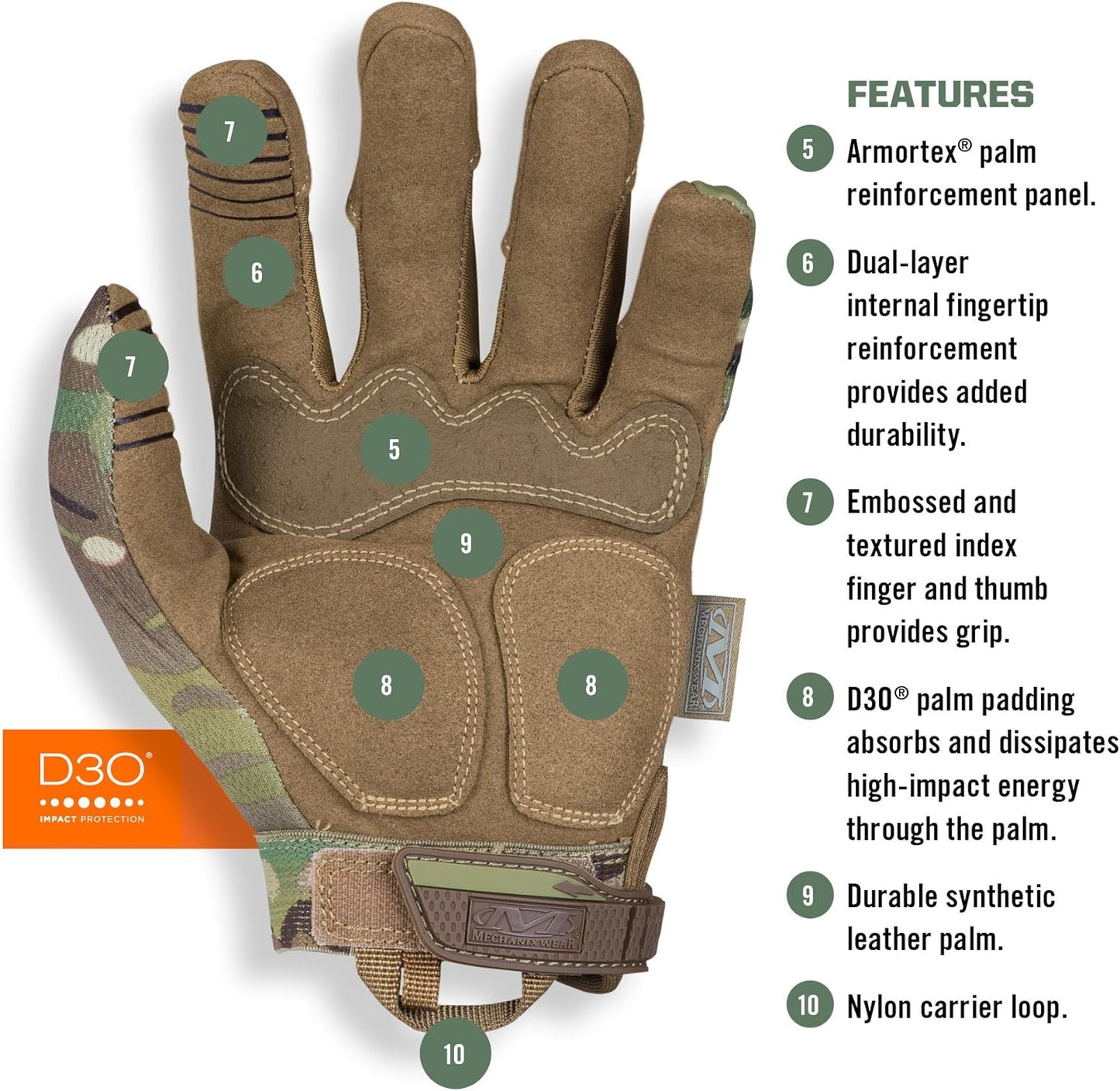 Mechanix Wear: M-Pact Covert Tactical Gloves with Secure Fit, Touchscreen Capable Safety Gloves for Men, Work Gloves with Impact Protection and Vibration Absorption (Black, Large)