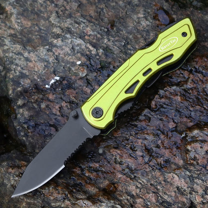 RoverTac Pocket Knife, 15-in-1 Multitool with Pliers, Bottle & Can Opener, 9 Screwdriver Bits, Locking Mechanism & Nylon Sheath - EDC Multi Tool for Camping, Hiking & DIY, Gift for Men & Dad