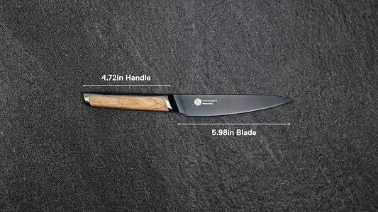 Everdure German Steel Professional Bread Knife, 10.55 Inch Serrated Edge Blade, Titanium Coated Blade with Pakka Wood Handle, Perfect Kitchen Knife for Slicing Bread Loaves, Bagels, Cake, and More