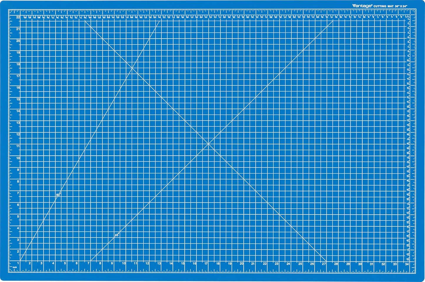 Dahle Vantage 10680 See-Through Premium Self-Healing Cutting Mat, 9"x12", 1/2" Grid, 5 Layers for Max Healing, Perfect for Crafts & Sewing, Clear