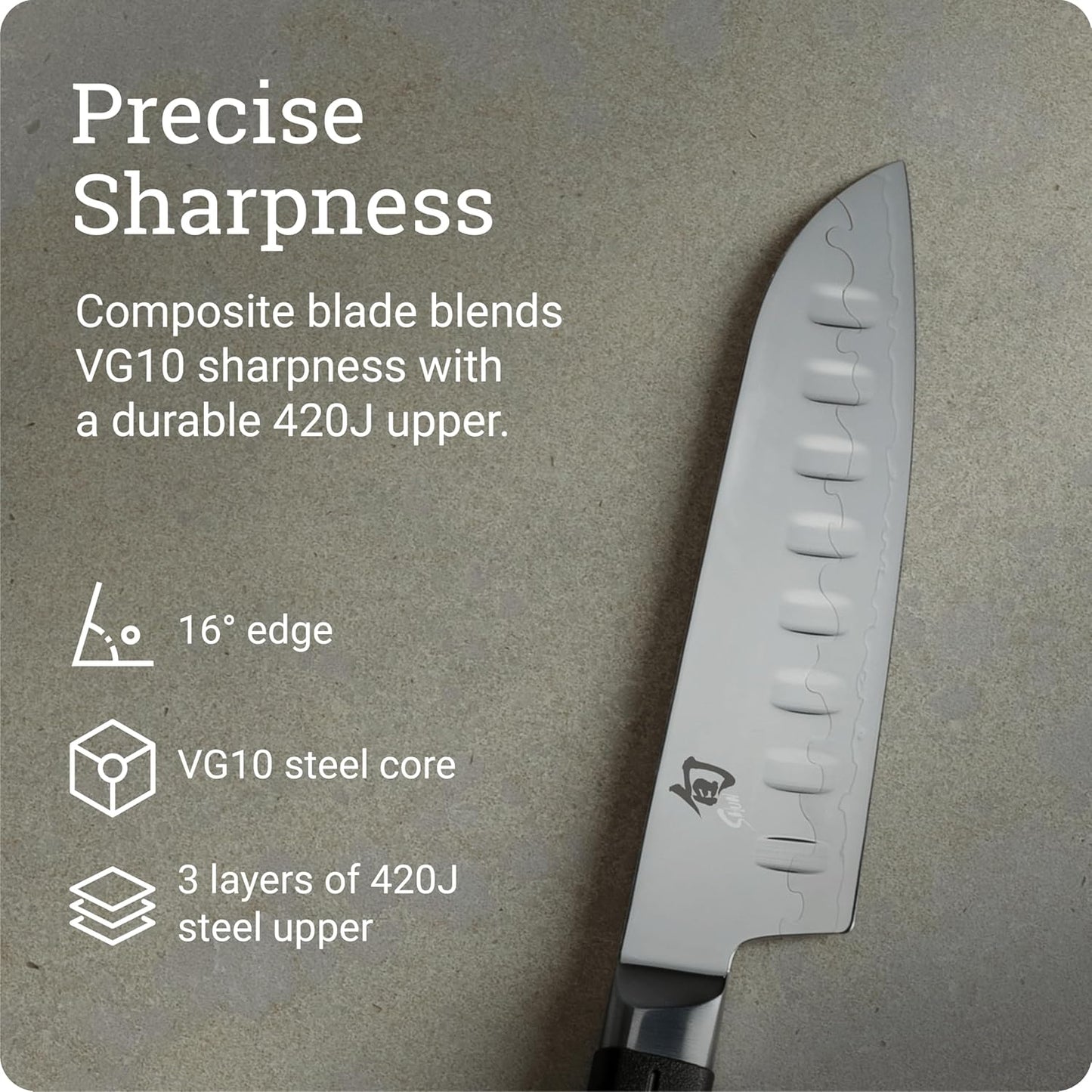 Shun Sora 7" Hollow Ground Santoku Knife
