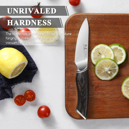 SHANGDAO 7 Inch Japanese Santoku Chef Knife, VG10 Stainless Steel Kitchen Cooking Knife with Pakkawood Handle Gift Box