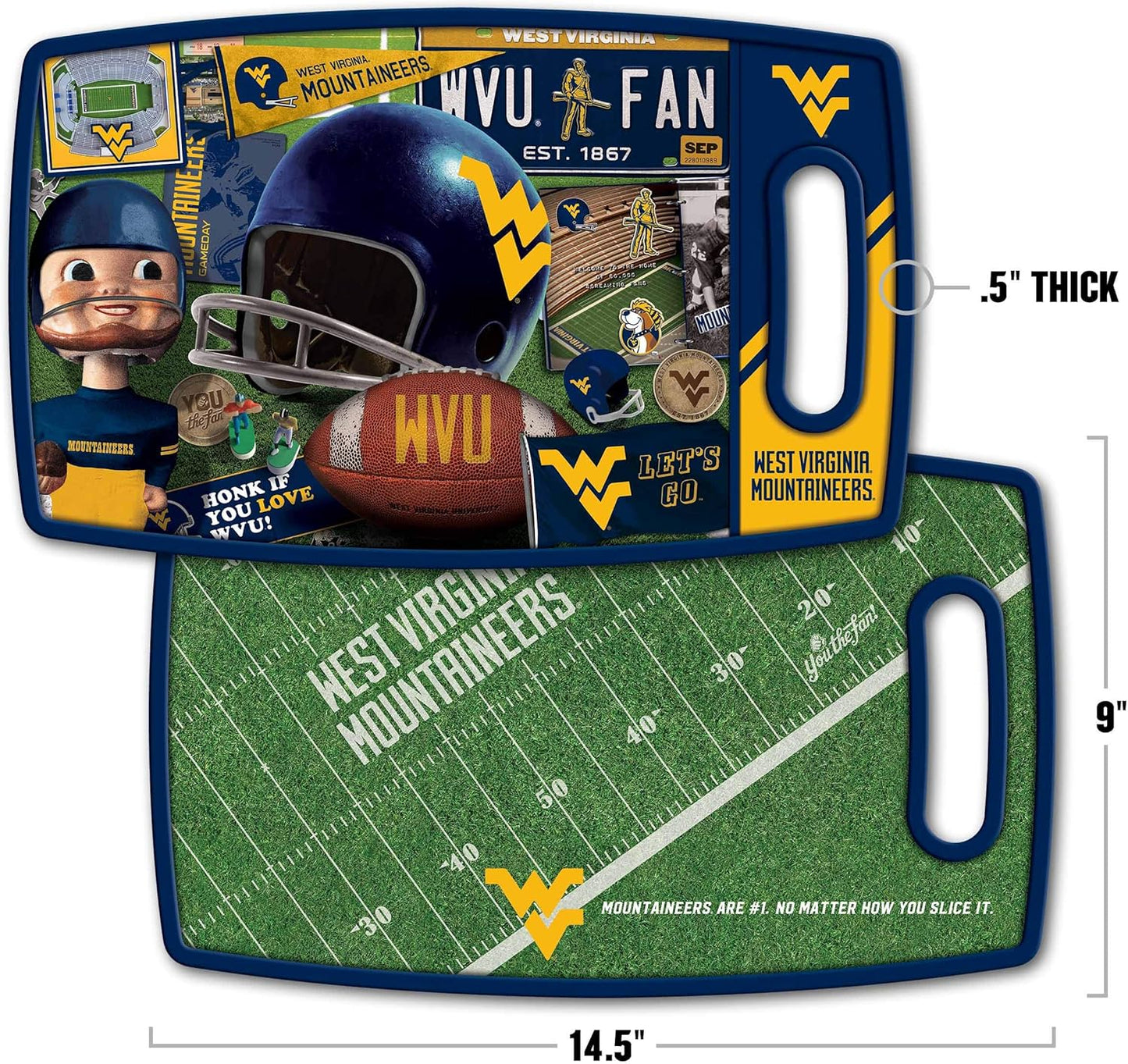 YouTheFan NCAA Retro Series Cutting Board - Colors B