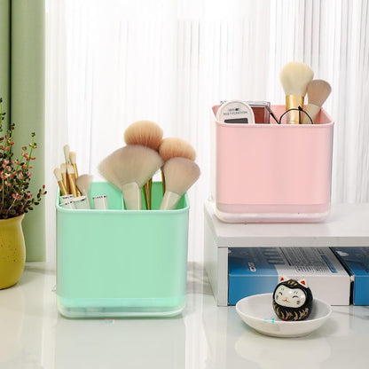 Cutlery Drainer, Utensil Holder Silverware Organizer(Green) | Division Drying Rack, Detachable Draining Base, Sink Caddy Sponge Brush, Thicker Material Large Capacity