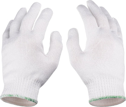 NoCry Heavy Duty Cut Resistant Work Gloves — Durable Cut Resistant Gloves with Grip Dots, Level 5 Cutting Gloves for Chefs, Perfect Wood Carving Gloves, Anti Cut Gloves for Glass Handling, Chef Gloves