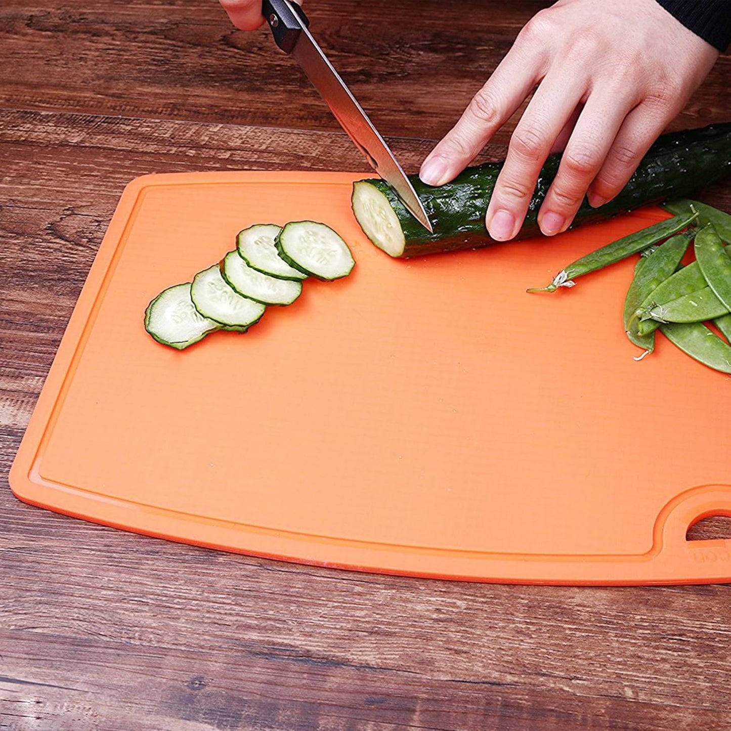 Liflicon Silicone Thick Cutting Boards Mats Set of 3 Foldable & Flexible Design Juice Grooves Easy Grip Handle Dishwasher Safe for Kitchen,BPA free Silicone Cutting Board-Green