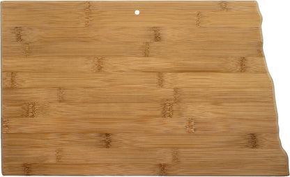 Totally Bamboo Oklahoma State Shaped Bamboo Serving and Cutting Board