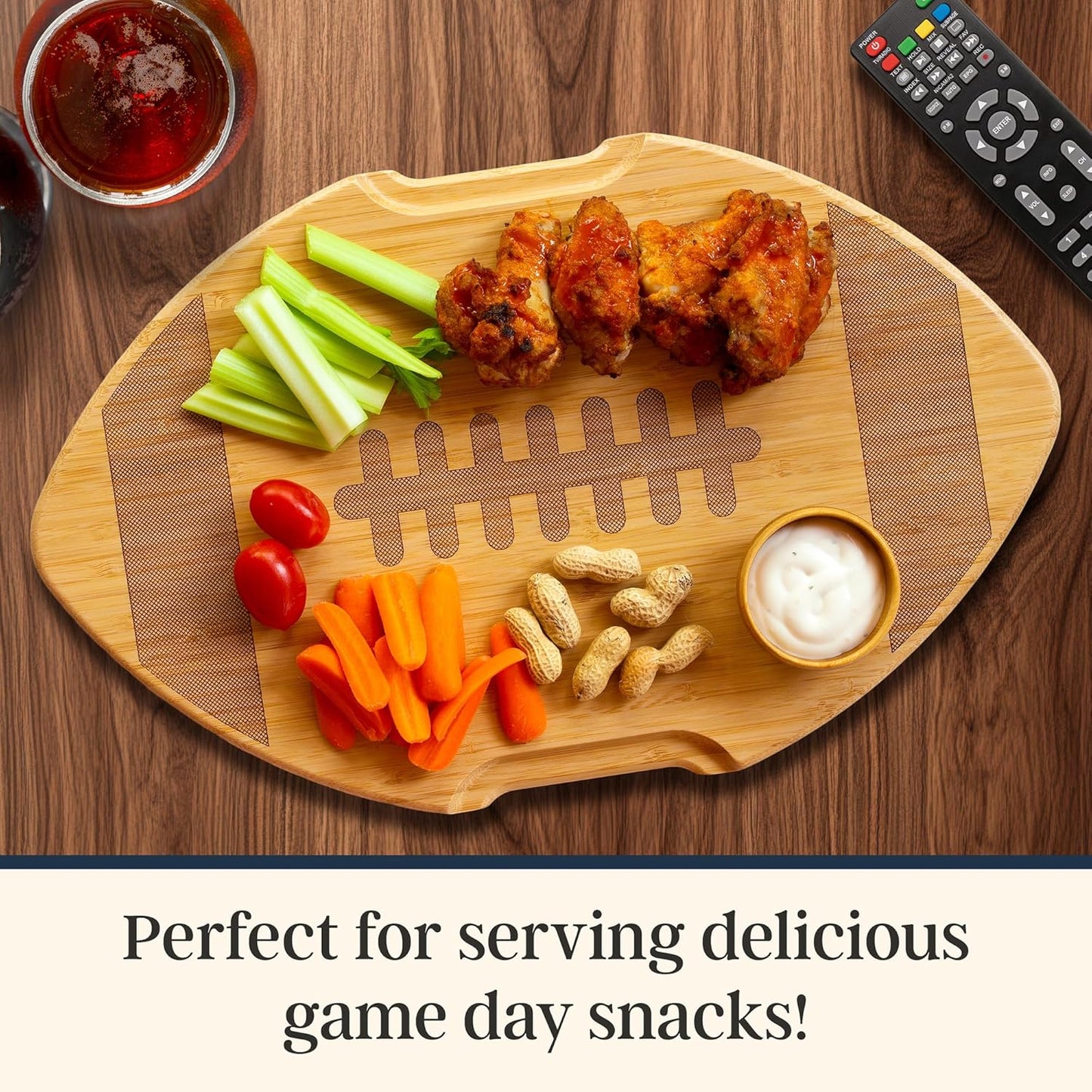 Totally Bamboo Flip, Serve & Store Charcuterie Board with Lid, Reversible Bamboo Cutting Board and Portable Cheese Tray with Compartments, Locking Travel Cover, 15.5 x 11.5 Inches