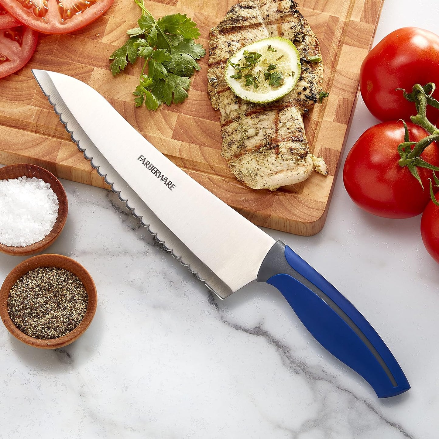 Farberware Precise Slice Utility Knife Set, 3 Piece, Multicolor
