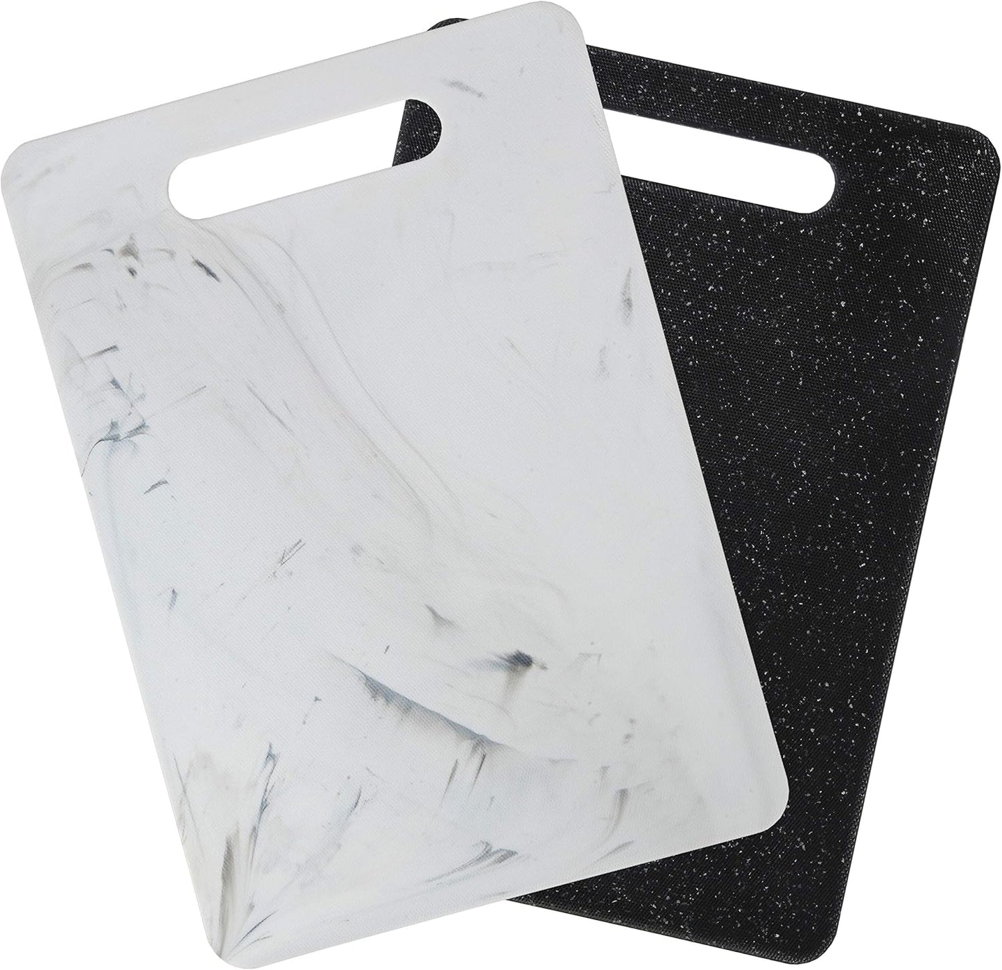 Lily's Home Plastic Kitchen Cutting Board Set of 2 - Non-Toxic, BPA-Free - Healthy Kitchen Boards - Dishwasher Safe - Ideal for Chopping, Slicing, and Dicing - Durable, Easy-to-Clean