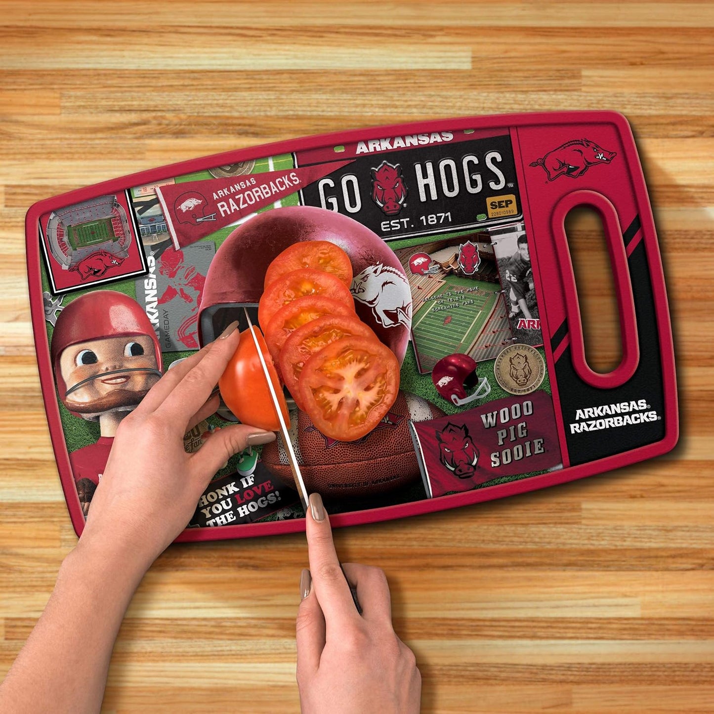 YouTheFan NCAA Retro Series Cutting Board - Colors B