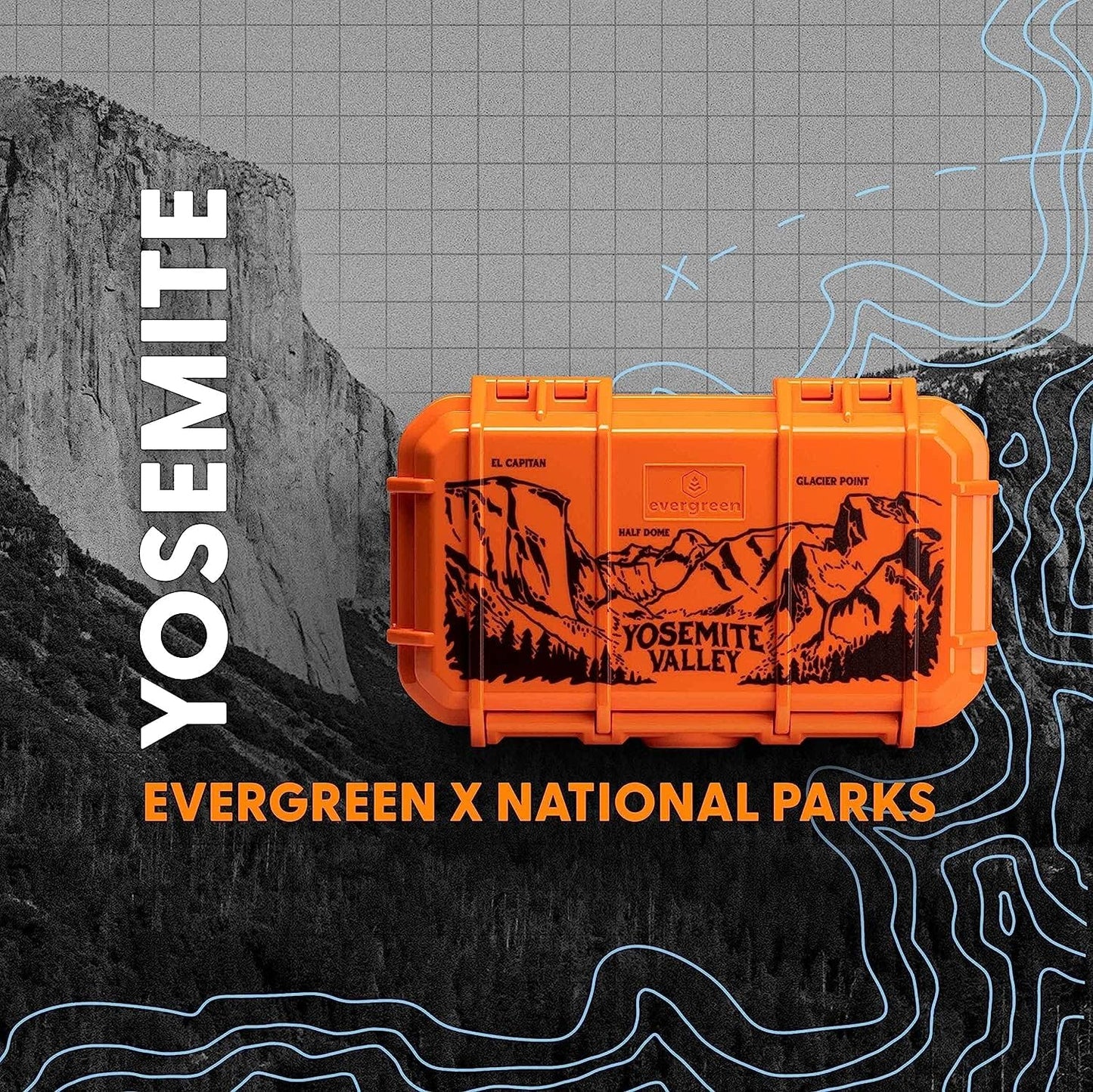 Evergreen 56 Dry Box - EDC Tough Protective Case USA Made for Organization of Cameras, Phones, Camping, Fishing, Hiking, Water Sports (Red)
