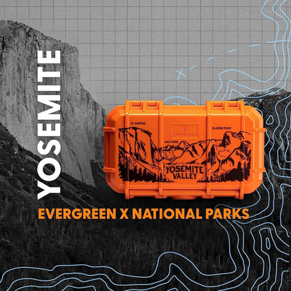 Evergreen 56 Dry Box - EDC Tough Protective Case USA Made for Organization of Cameras, Phones, Camping, Fishing, Hiking, Water Sports (Red)