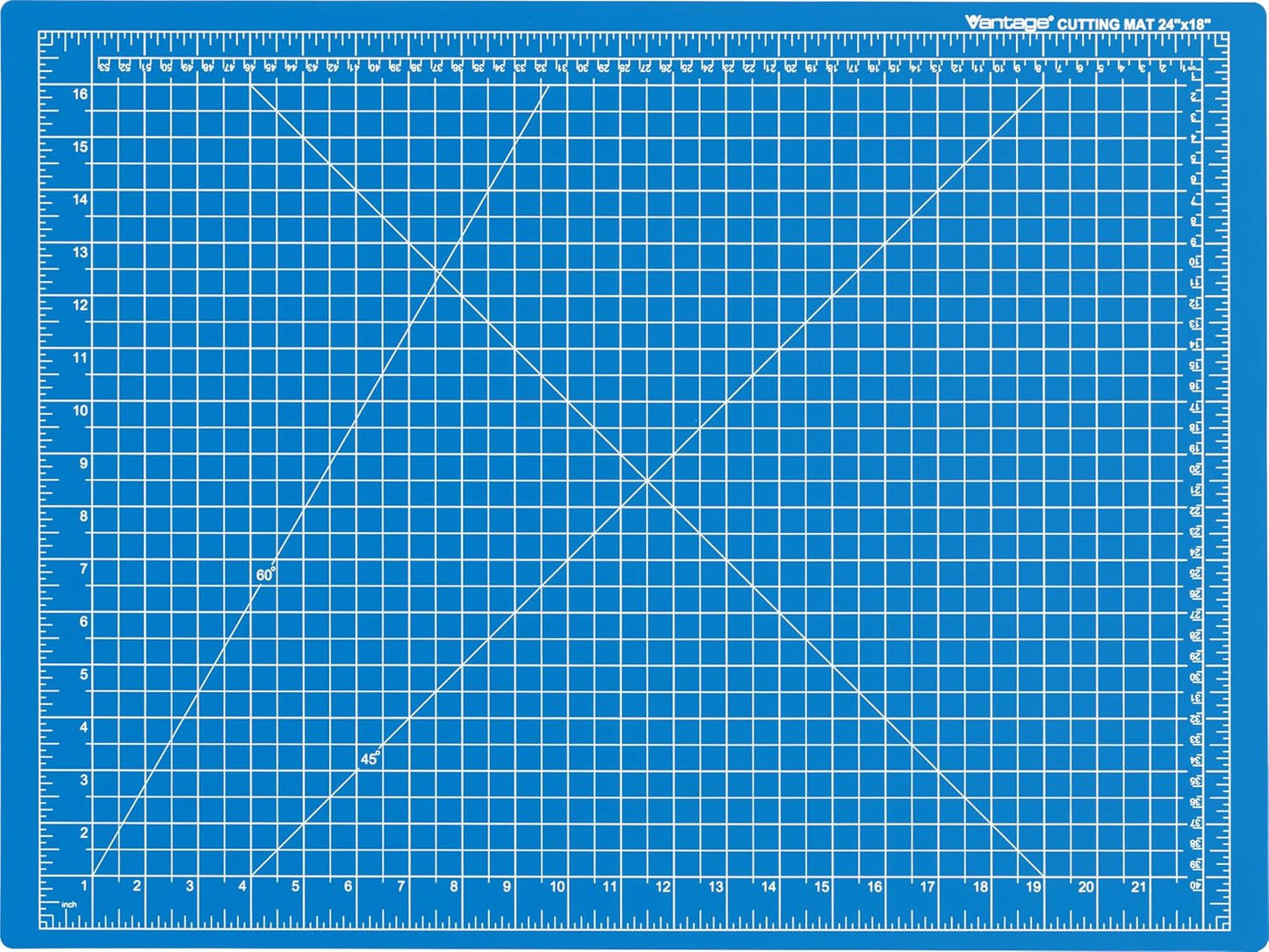 Dahle Vantage 10680 See-Through Premium Self-Healing Cutting Mat, 9"x12", 1/2" Grid, 5 Layers for Max Healing, Perfect for Crafts & Sewing, Clear