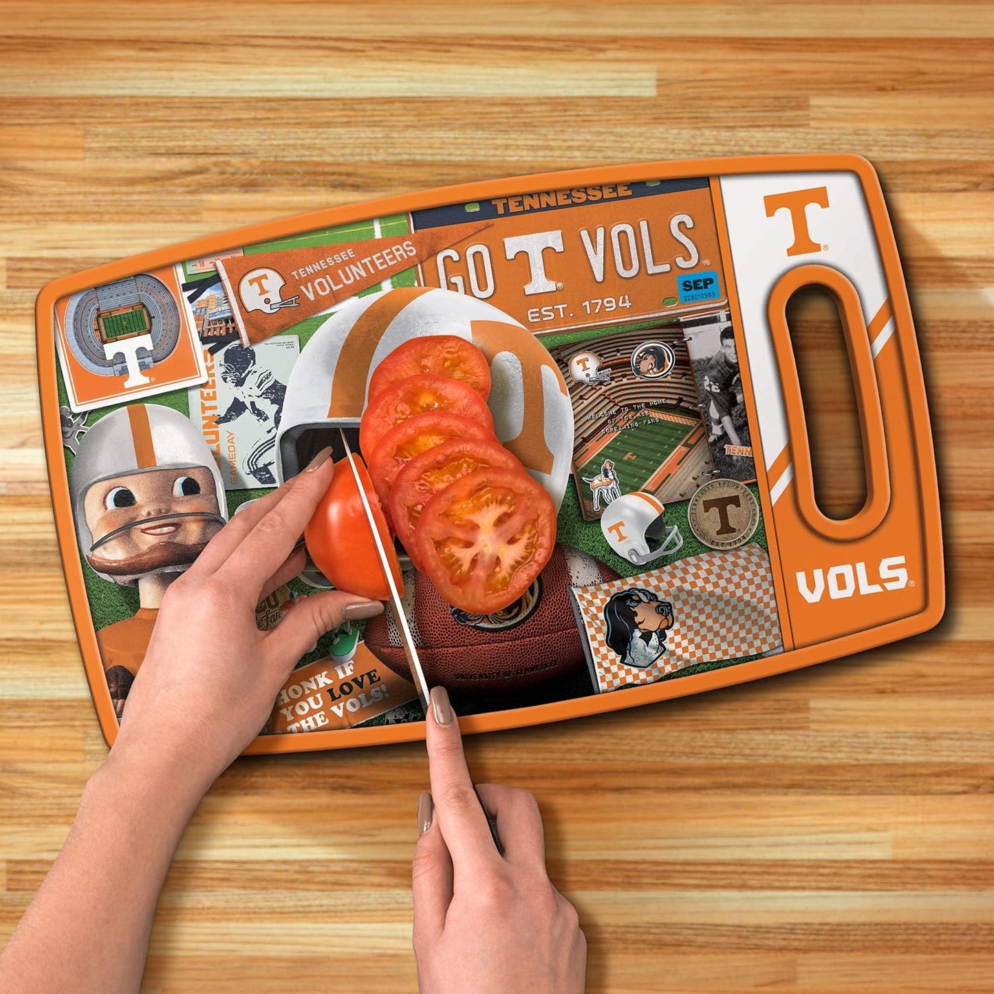 YouTheFan NCAA Retro Series Cutting Board - Colors B