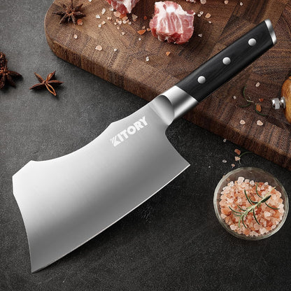Kitory Slicing Carving Knife - 12" Brisket Knife - Pakka Wood Handle - Forged German High Carbon Steel Granton Blade, BBQ, Grilling Gifts For Men -Metadrop Series