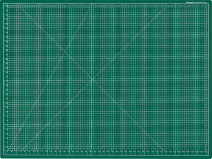 Dahle Vantage 10680 See-Through Premium Self-Healing Cutting Mat, 9"x12", 1/2" Grid, 5 Layers for Max Healing, Perfect for Crafts & Sewing, Clear