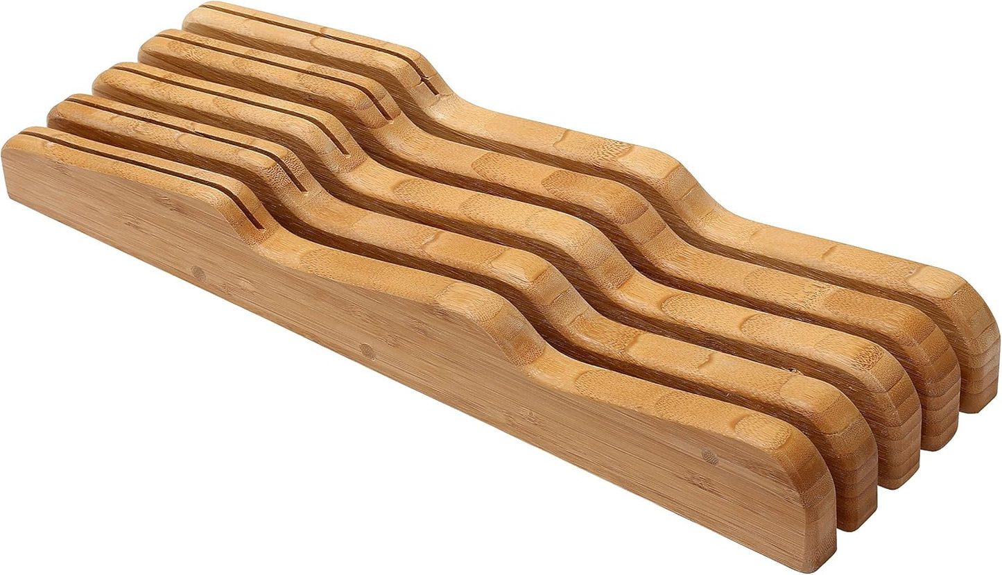 YBM Home 318 Bamboo in Drawer Knife Block - 8.75 in.