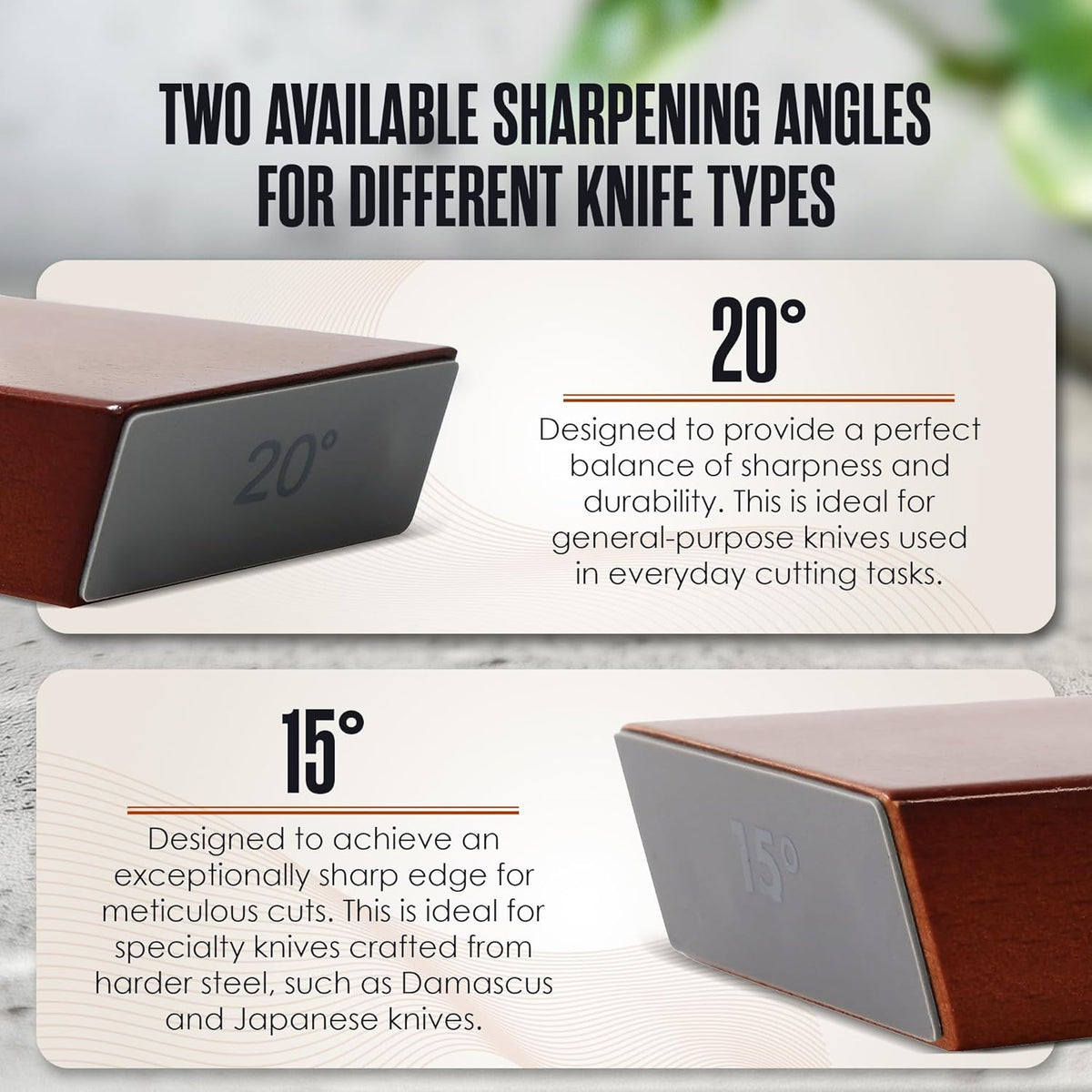 Magnetic Knife Sharpener, Rolling Knife Sharpener Kit, 15 Degree & 20 Degree Angled Roller, Round Wheel System, Diamond & Ceramic, Hone Tool for Professional, Commercial, Kitchen, Chef