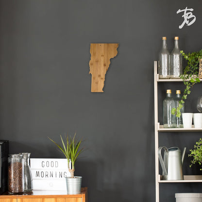 Totally Bamboo Oklahoma State Shaped Bamboo Serving and Cutting Board