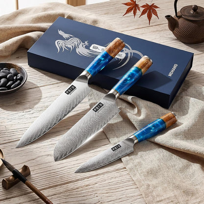 MDHAND Chef Knife 8 Inch, Professional Kitchen Knife, VG10 Steel Japanese Knife with Ergonomic Pakkawood Handle, Ultra Sharp Cooking Knives for Home Kitchen, Gifts for Men and Women
