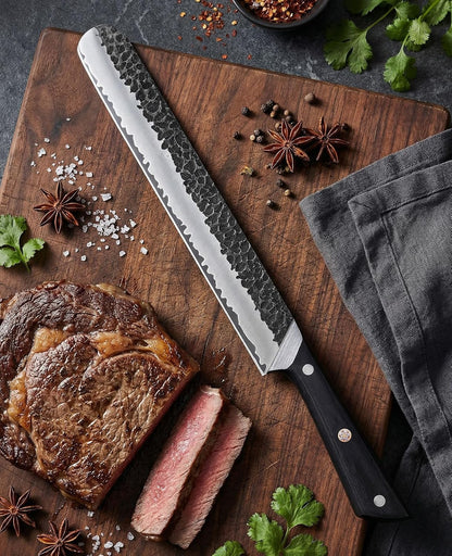 3.7 Inch Hand Forged Paring Knife, VG10 High Carbon 3-Layer Clad Steel Small Kitchen Knife, Ultra Sharp Full Tang for Peeling, Slicing & Delicate Prep, Gift Box for Men & Women