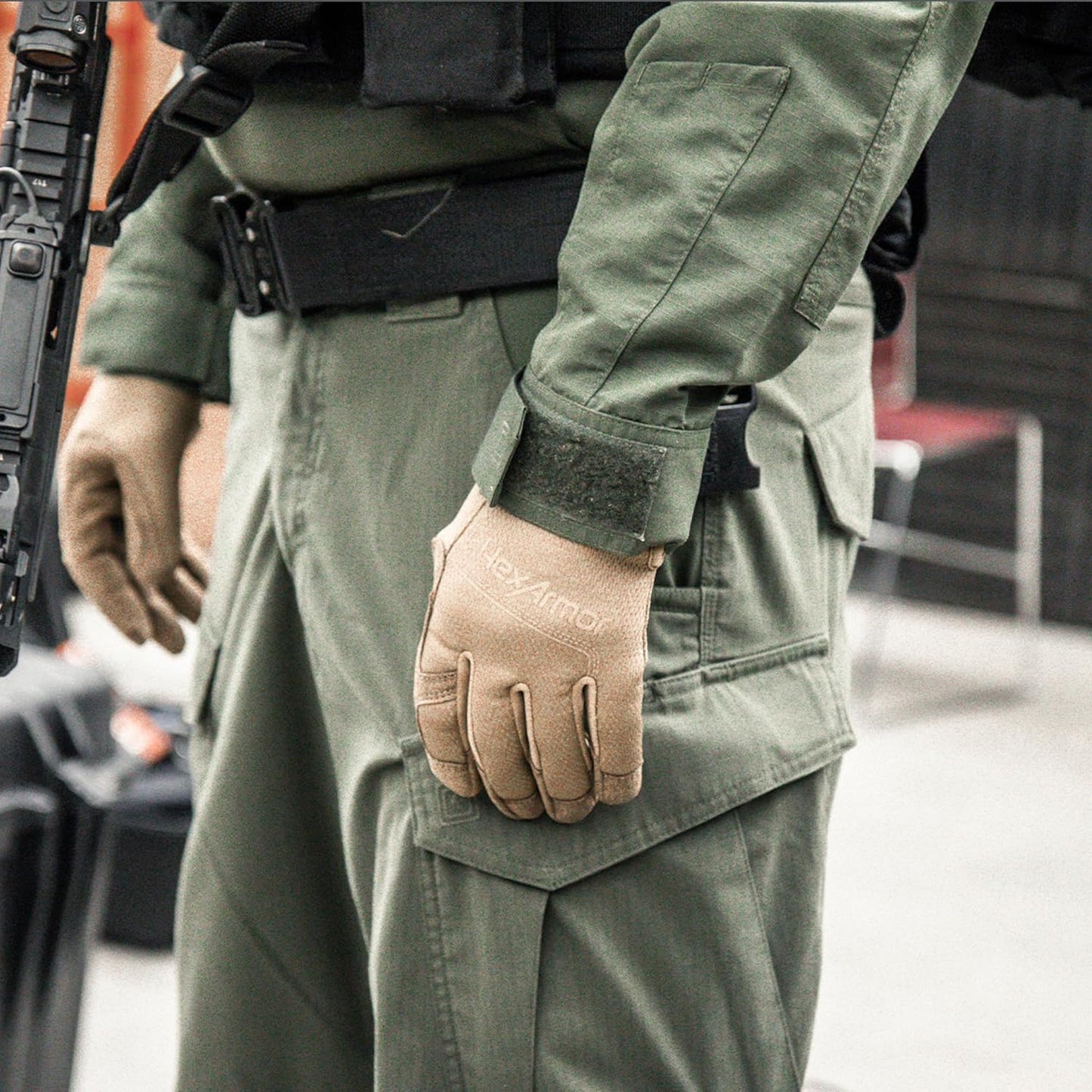 HexArmor Law Enforcement Search Safety Tactical Work Gloves, HexBlue 2132 Series