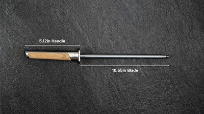 Everdure German Steel Professional Bread Knife, 10.55 Inch Serrated Edge Blade, Titanium Coated Blade with Pakka Wood Handle, Perfect Kitchen Knife for Slicing Bread Loaves, Bagels, Cake, and More