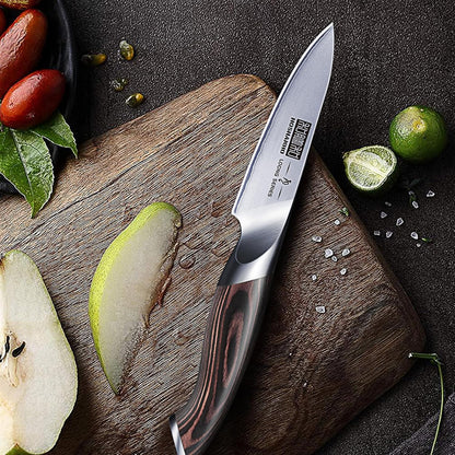 3.75 inch Paring Knife, Ultra Sharp Japanese Kitchen Fruit Knife | Professional Japanese High Carbon Stainless Steel Small Kitchen Knives with Ergonomic Handle